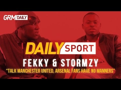 #DailySport Fekky & Stormzy Talk Manchester United, Arsenal Fans Have No Manners [GRM Daily]