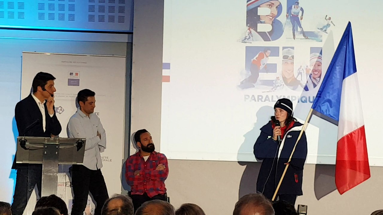Marie Bochet porte-drapeau France aux Jeux para 2018