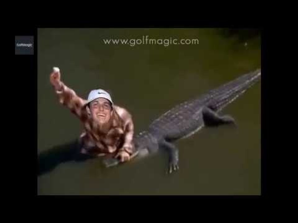 Golfer Cody Gribble and THAT alligator; round 2