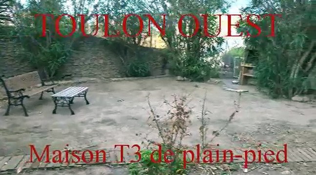 Vente maison Toulon ouest T3 de plain-pied