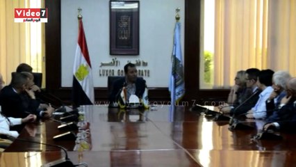 محافظ الأقصر يبحث تكثيف تأمين مستودع الغاز بمنطقة شرق السكة الحديد