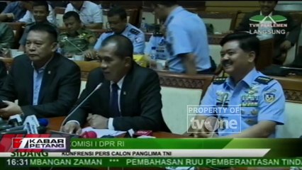 DPR Setujui Marsekal Hadi Menjadi Panglima TNI