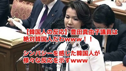 【韓国人の反応】豊田真由子議員は絶対韓国人だわwww！！シンパシーを感じた韓国人が様々な反応を示すwww