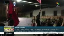 Hondureños desafían toque de queda y mantienen protestas en las calles