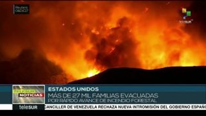 下载视频: EE.UU.: más de 27 mil evacuados por voraz incendio en California