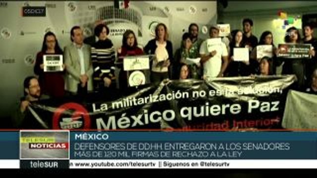 México: colectivos ciudadanos rechazan la Ley de Seguridad Interior