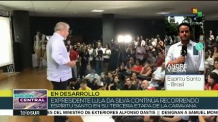 Brasil: Lula sigue recorriendo Brasil en tercera etapa de su caravana