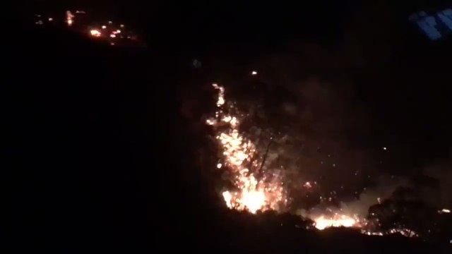 Air Units Conduct Overnight Water Drops to Combat Thomas Fire