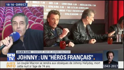 "Le terme de bête de scène était réel pour Johnny", explique Julien Clerc