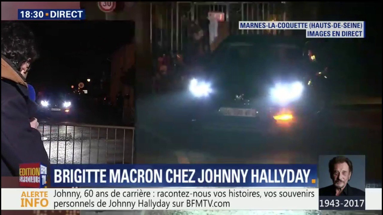 Brigitte Macron quitte la résidence de Johnny Hallyday