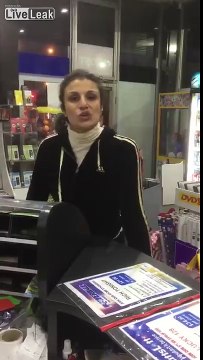 Mental girl harras Chinese men