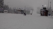 Ilgaz Dağı Kayak Tesisi'nde Kar Kalınlığı 20 Santimetreye Ulaştı