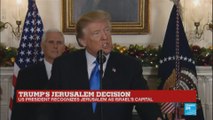 Trump''s Jerusalem decision: President says the US is still committed to 
