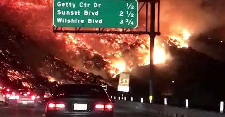 Skirball Fire Destroys Homes Near Bel-Air