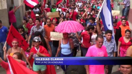 Iglesias claman por la paz en Honduras