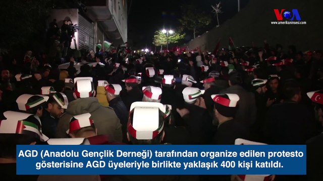 ABD'nin İstanbul Başkonsolosluğu Önünde Kudüs Protestosu