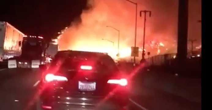Skirball Fire Closes Portion of Interstate 405, Forces Evacuations