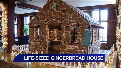 Pennsylvania Hotel Builds Life-Size Gingerbread House