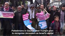 Palestinians protest Trump's Jerusalem plan