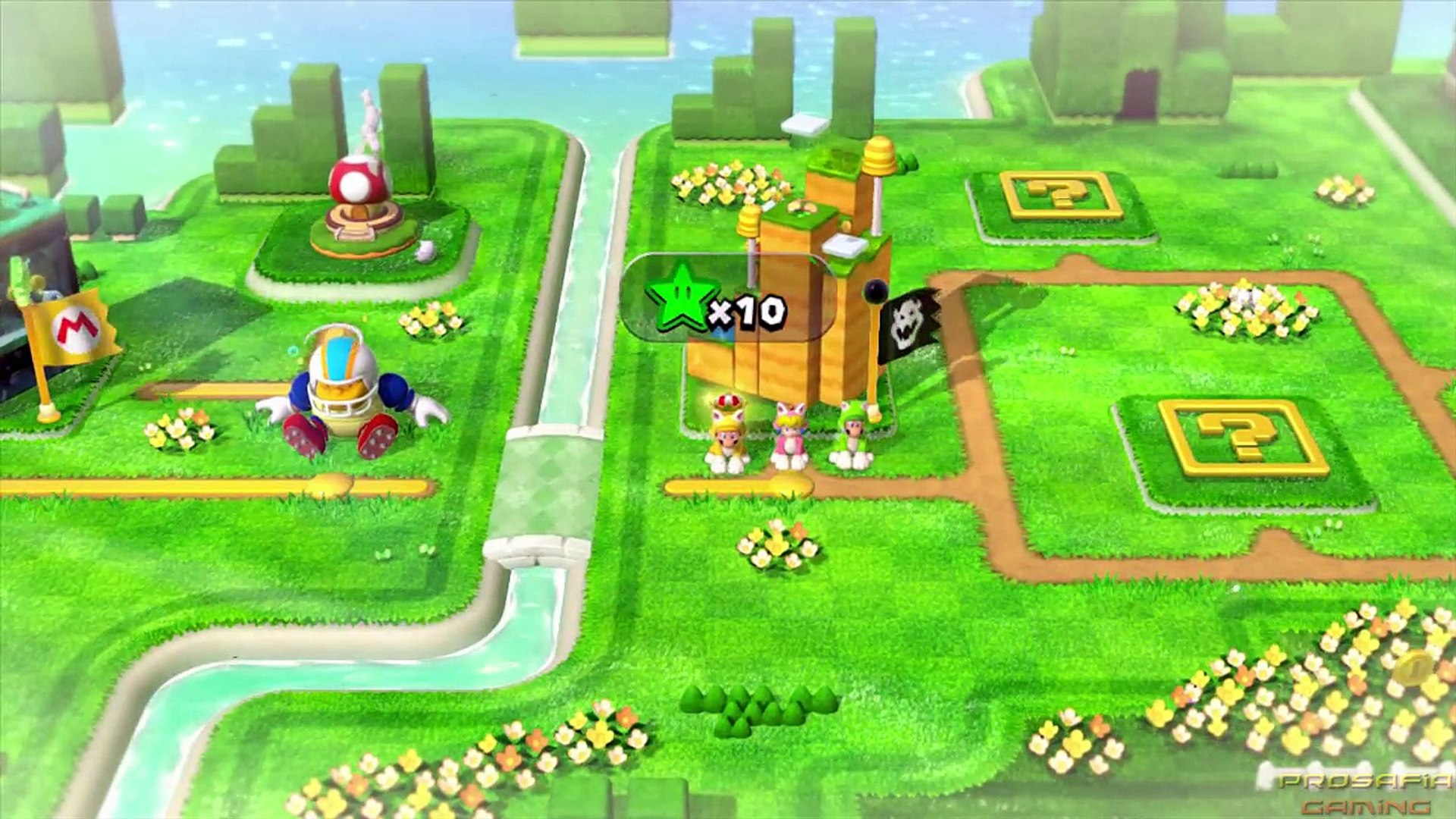 Super Mario 3D World 100% Co Op Walkthrough World 1 (All Green Stars &  Stamps) - video Dailymotion