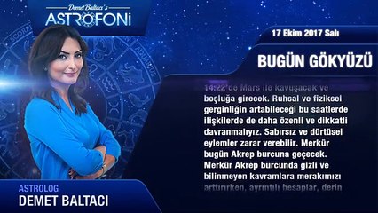 Günlük Burç Yorumu 17 Ekim 2017 Salı, Astroloji, Burçlar