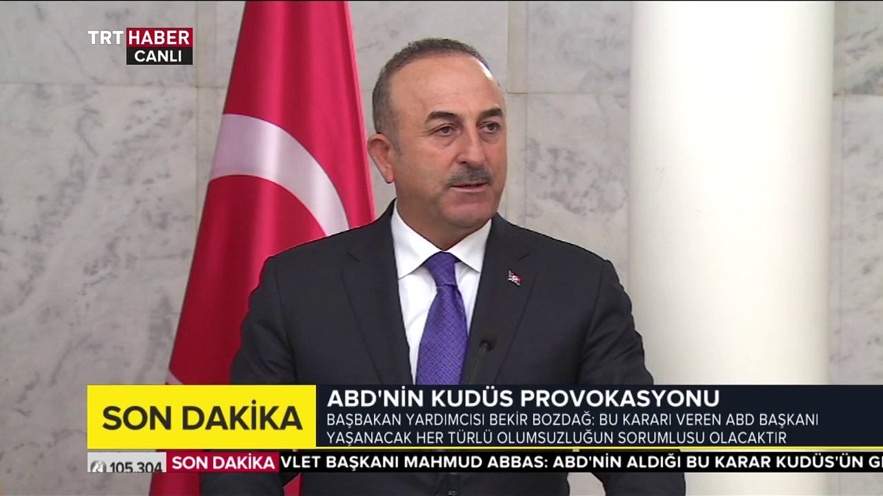 Dışişleri Bakanı Çavuşoğlu: Bir ülkenin açıklamasıyla Kudüs, İsrail'in başkenti olamaz