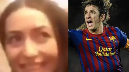 Carles Puyol Gets ATTACKED by a Female Soccer Fan with a Dildo!