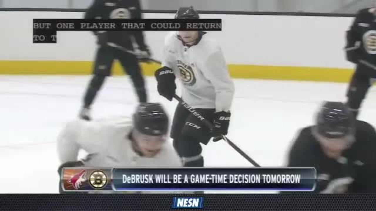 Spooner And Krug May Be Out Vs. Coyotes
