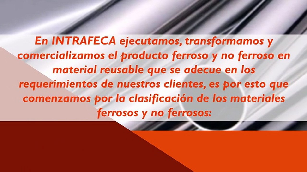 ¿SABÍAS QUE…? – Material ferroso y no ferroso - José Mustafá Flores