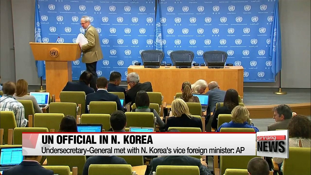Senior UN official meets with North Korea's Vice-foreign minister in Pyongyang