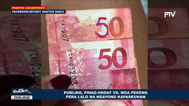 Publiko, pinag-iingat vs mga pekeng pera lalo na ngayong kapaskuhan