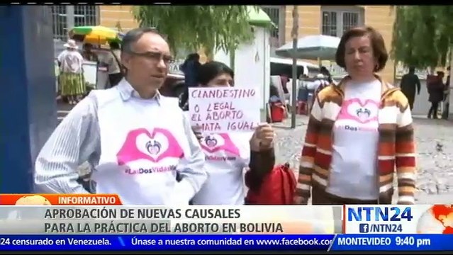 Aprobación de nuevas causales para la práctica del aborto en Bolivia causa rechazo en diferentes sectores sociales