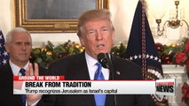 Trump recognizes Jerusalem as Israel's capital