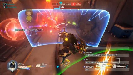 [오버워치] 닥터준 우리팀에 그가 있다..! 반스쿼드..그는.. 버스타는 라인하르트 플레이!