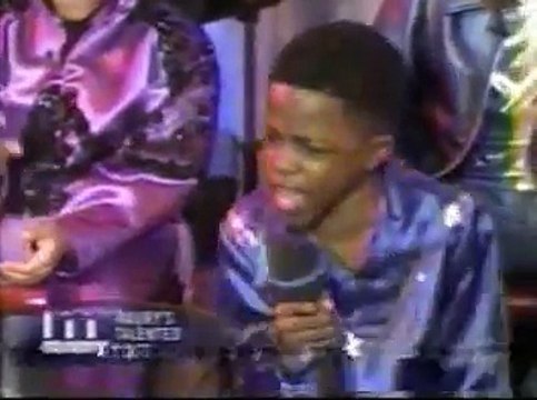 Holy Ghost music takes over secular show.. Kids singing old time Black Gospel