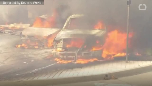 Brush Fire Prompts Evacuation Of Bel Air