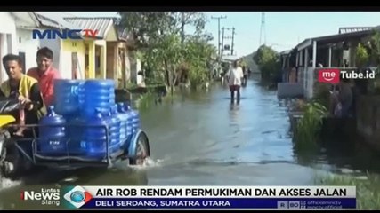 Banjir Rob Deli Serdang Rusak Sepeda Motor