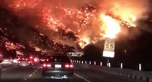 This Footage Of Wildfires Raging Outside Of Los Angeles Is Pure Insanity