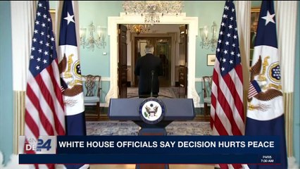 i24NEWS DESK | White House officials say decision hurts peace | Thursday, December 7th 2017