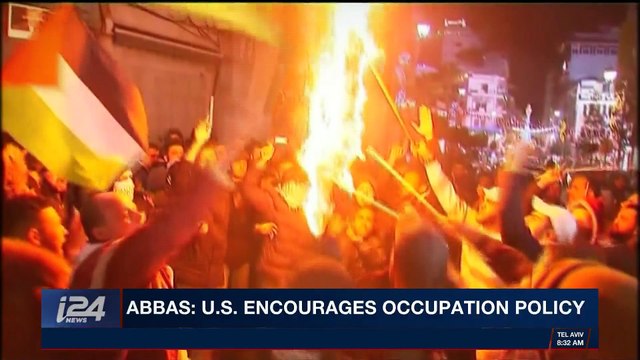 i24NEWS DESK | Abbas: U.S. encourages occupation policy | Thursday, December 7th 2017