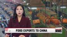 Korea's agricultural exports to China rebound as THAAD tensions ease