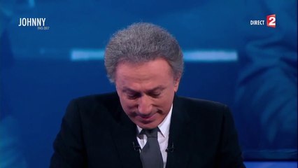 Michel Drucker craque à la fin de l'émission spéciale Johnny
