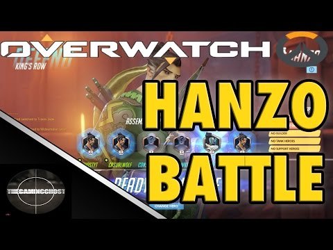 Overwatch Beta Gameplay | Hanzo Battle | (Overwatch On Pc)