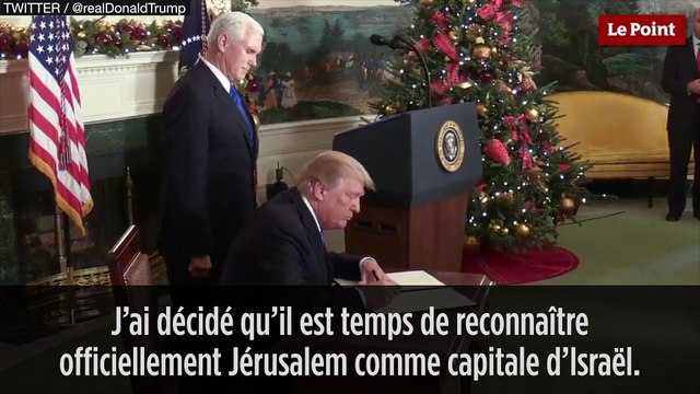 Donald Trump reconnaît officiellement Jérusalem comme capitale d'Israël