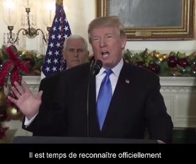 Trump déclare officiellement  Jérusalem comme capitale d'Israël