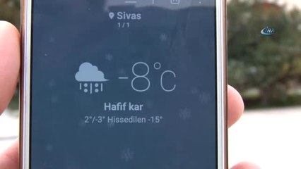 Sivas'ta Termometreler Eksi 9'u Gösterdi