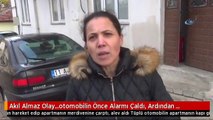 Akıl Almaz Olay...otomobilin Önce Alarmı Çaldı, Ardından Hareket Edip Apartmanın Merdivenine...