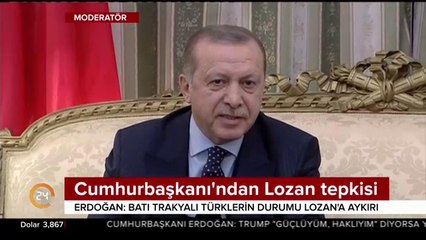 Erdoğan'dan Lozan mesajı