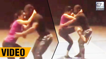 Скачать видео: (Video) Katrina Kaifs Dangerous Stunt For Tiger Zinda Hai