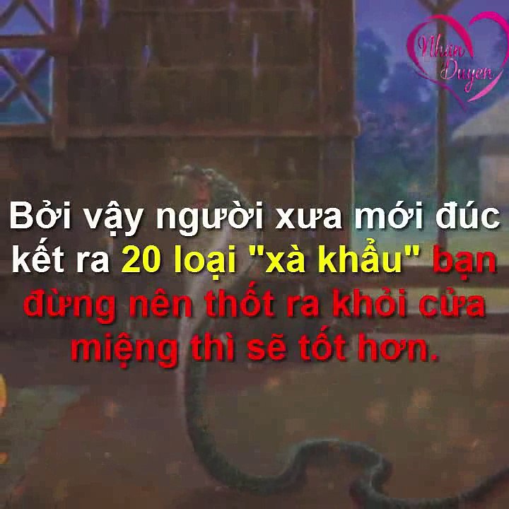 20 LOAI XA KHAU KHONG NEN THOT RA CUA MIENG